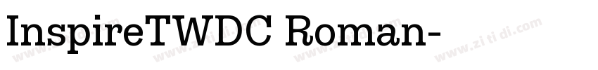 InspireTWDC Roman字体转换